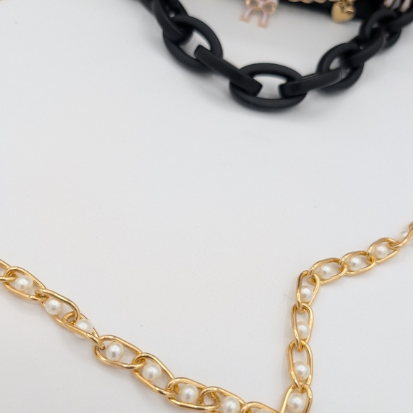 YSL Beauté Vanity Case w/ Styled Charm Chains| Black Crossbody| BNIB - Picture 5 of 15